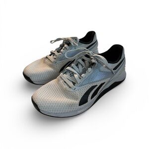 EUC Reebok Women’s NANO X3 Feel Good Blue and Black Athletic Shoes - size 8.5